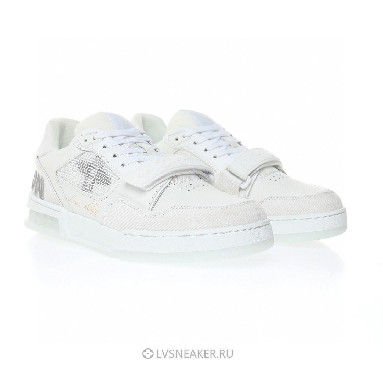 Louis Vuitton LV Trainers "White Monogram Denim" 1A9G50-2 Sneakers