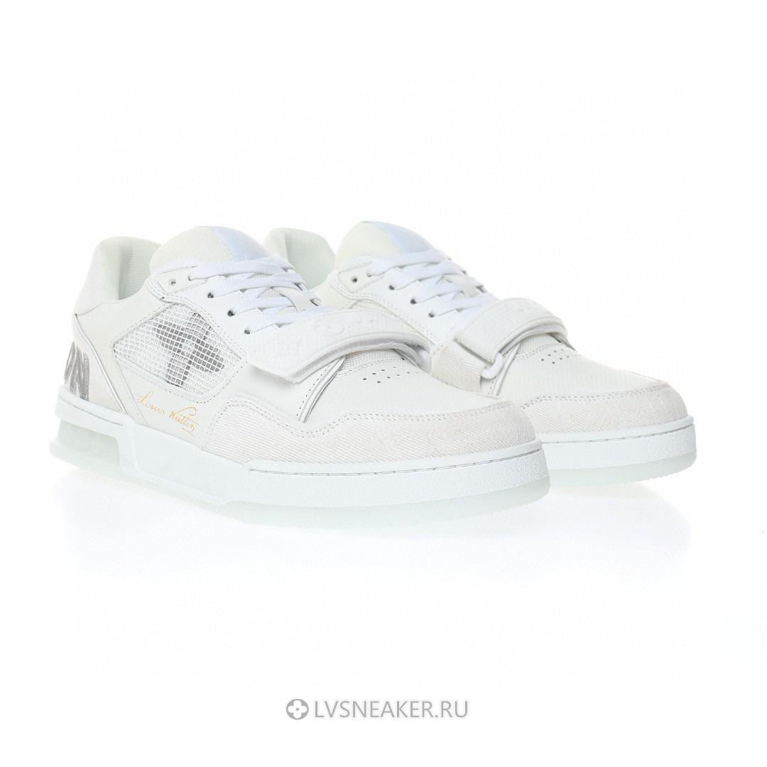 Louis Vuitton LV Trainers "White Monogram Denim" 1A9G50-2 Sneakers