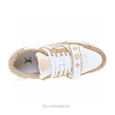 Louis Vuitton LV Trainers "White Beige Velcro" 1A9ZC2 Sneakers