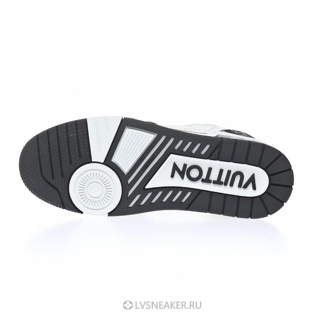 Louis Vuitton LV Trainers "Black White Velcro Strap Monogram Demin" 1A9ZB0 Sneakers