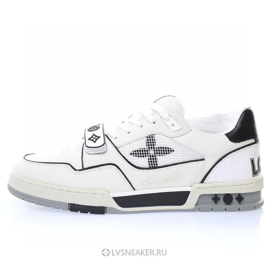 Louis Vuitton LV Trainers "White Black Mesh" 1A98VI-2 Sneakers