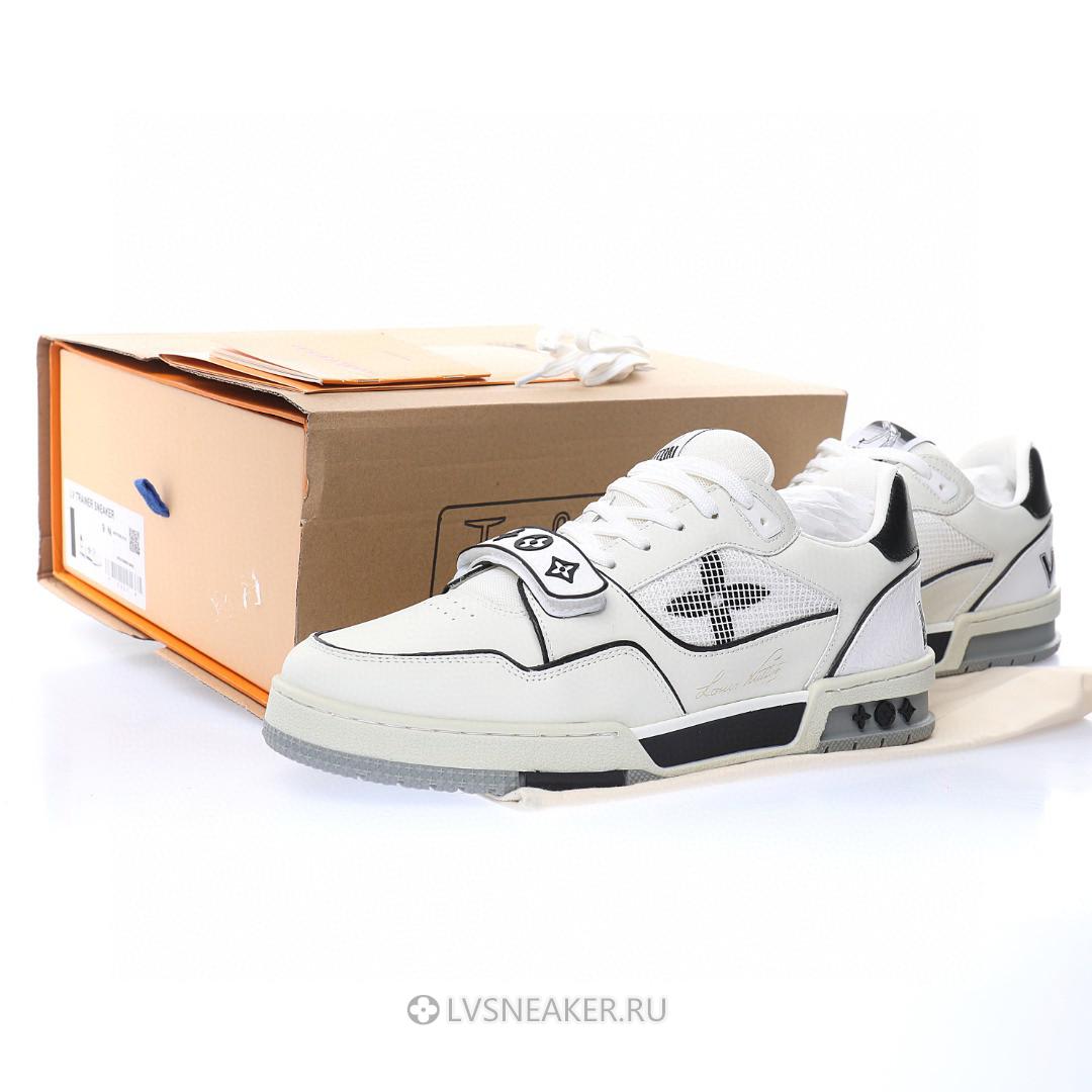 Louis Vuitton LV Trainers "White Black Mesh" 1A98VI-2 Sneakers