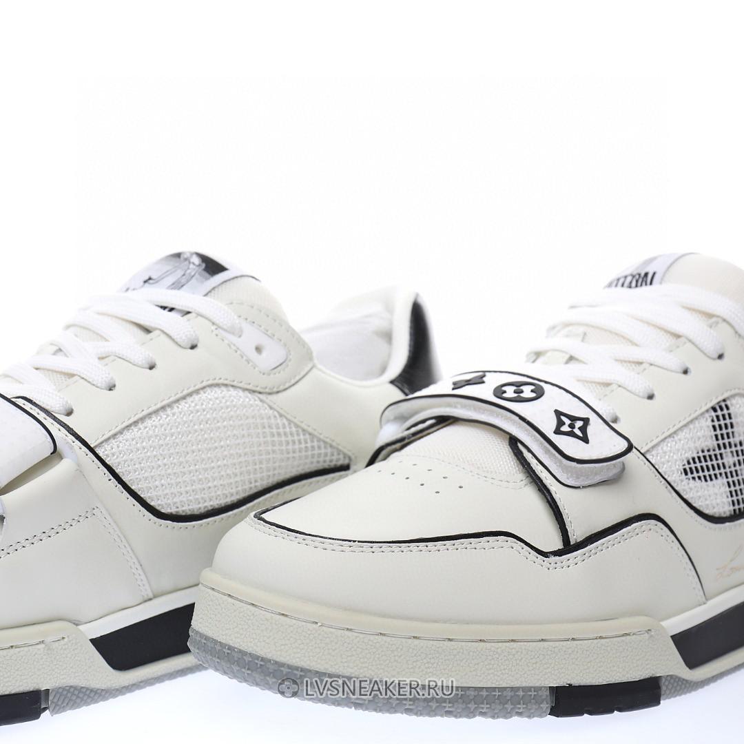 Louis Vuitton LV Trainers "White Black Mesh" 1A98VI-2 Sneakers