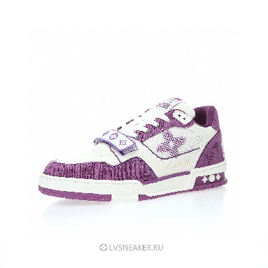 Louis Vuitton LV Trainers "White Violet" 1ABLYL Sneakers