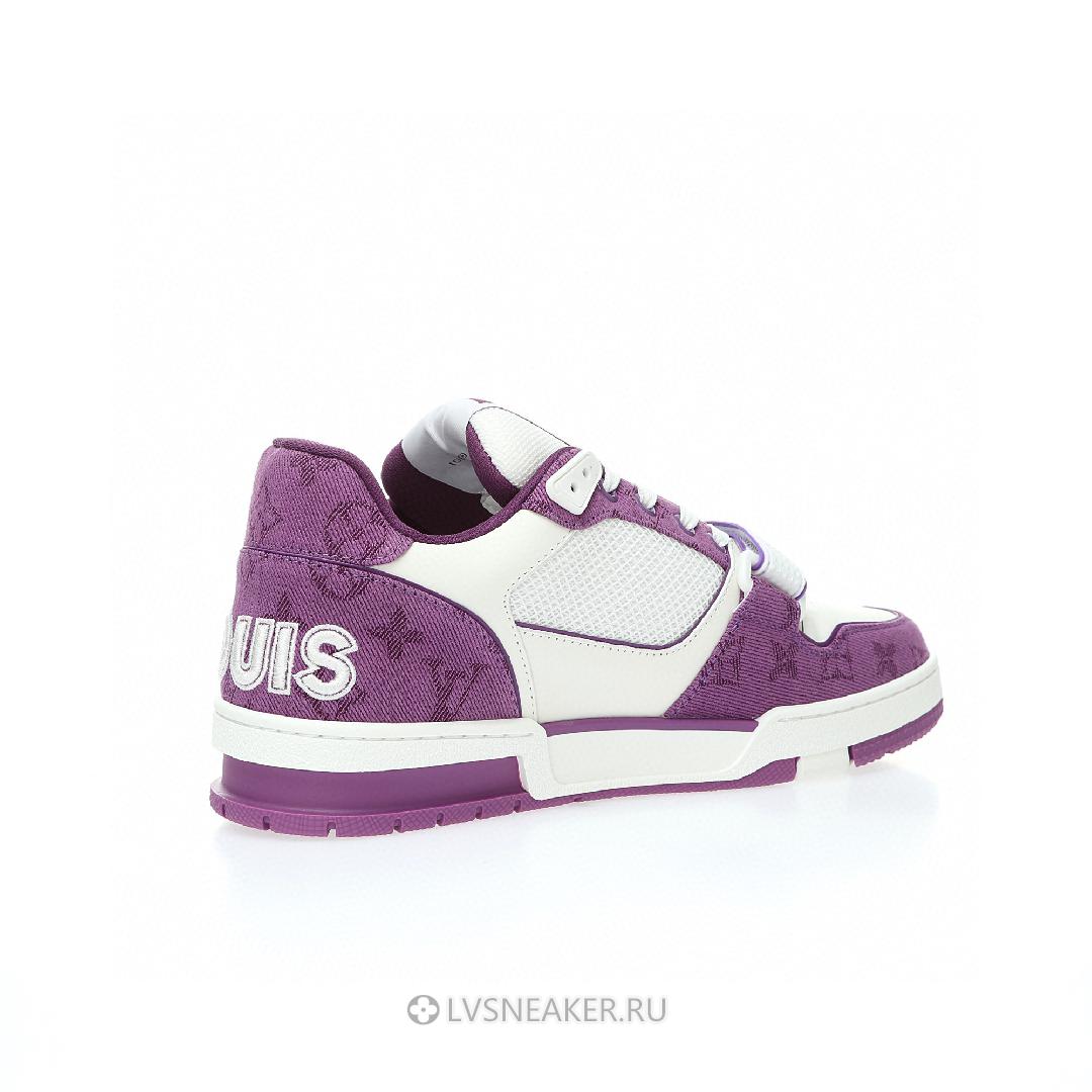 Louis Vuitton LV Trainers "White Violet" 1ABLYL Sneakers