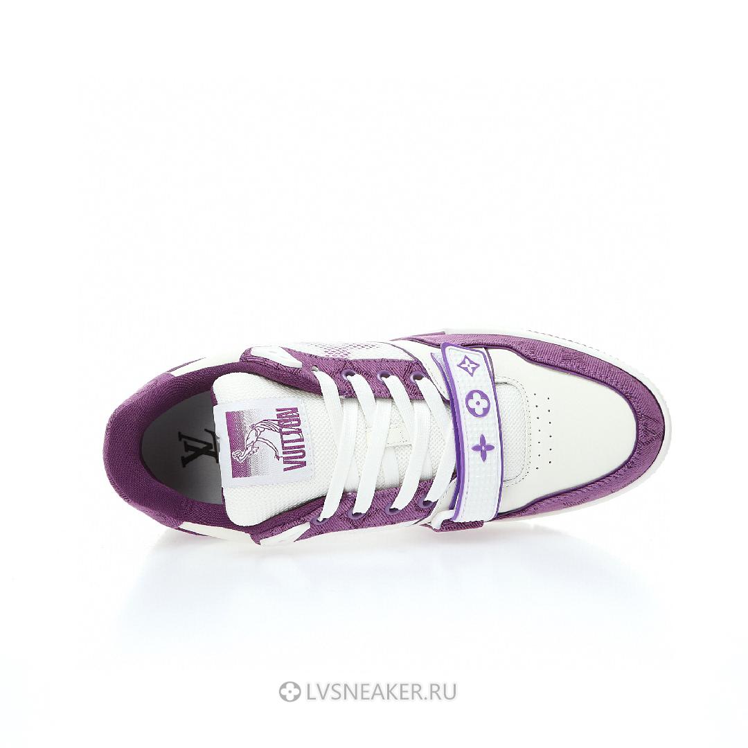 Louis Vuitton LV Trainers "White Violet" 1ABLYL Sneakers