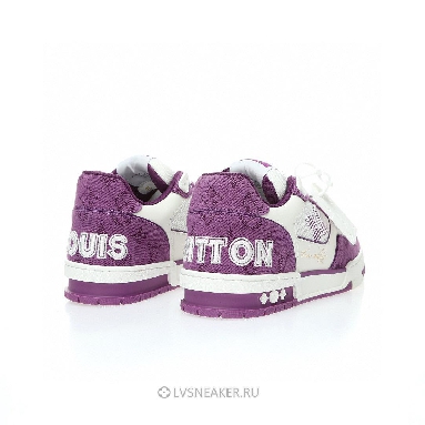 Louis Vuitton LV Trainers "White Violet" 1ABLYL Sneakers