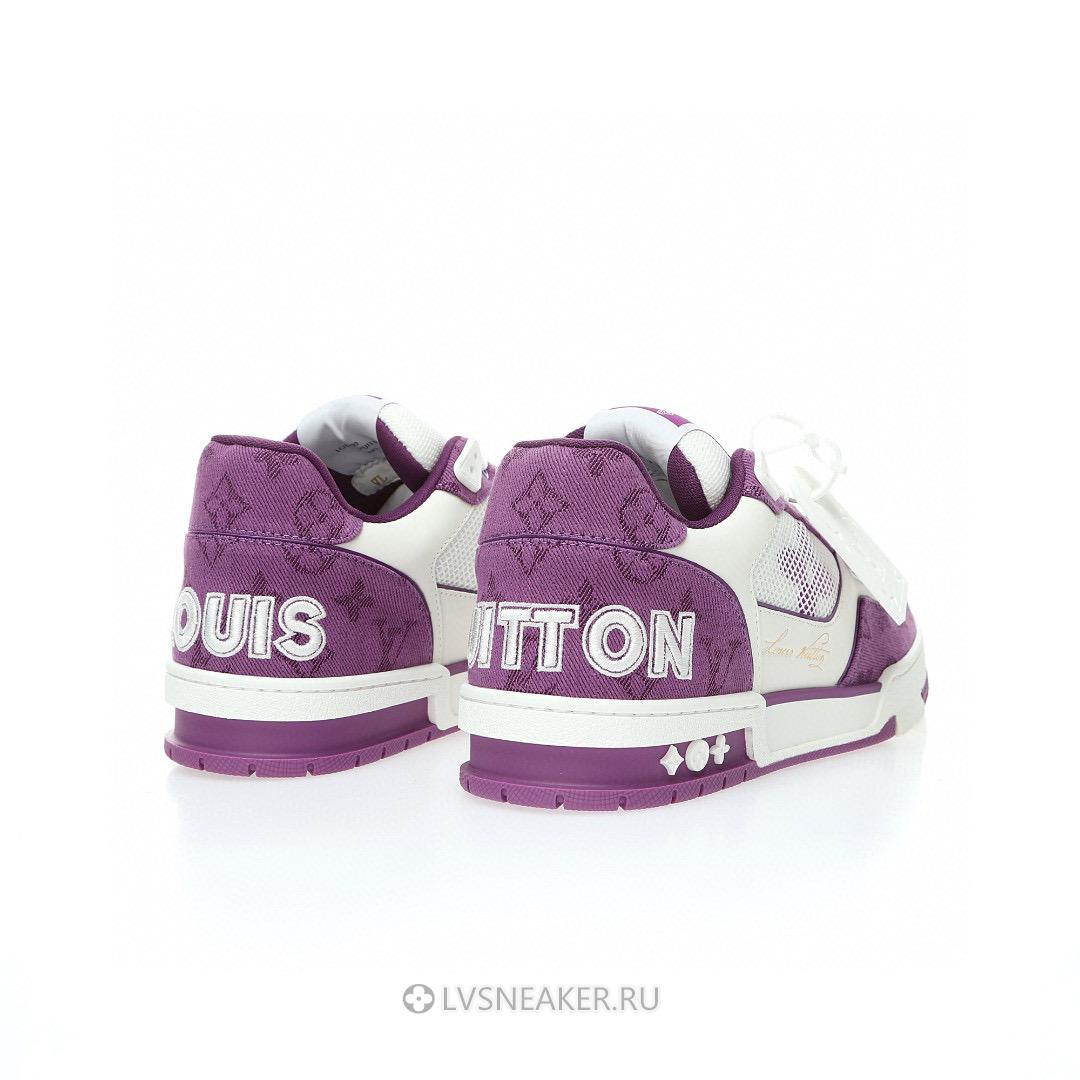 Louis Vuitton LV Trainers "White Violet" 1ABLYL Sneakers