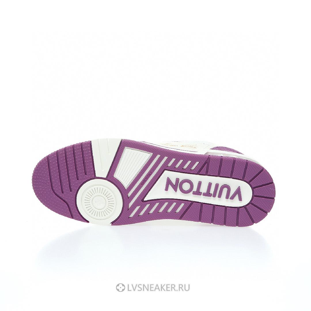 Louis Vuitton LV Trainers "White Violet" 1ABLYL Sneakers