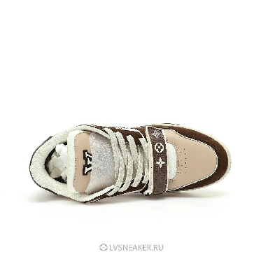 Louis Vuitton LV Trainers "Brown Beige White" 1AC51J Sneakers
