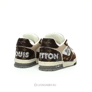 Louis Vuitton LV Trainers "Brown Beige White" 1AC51J Sneakers