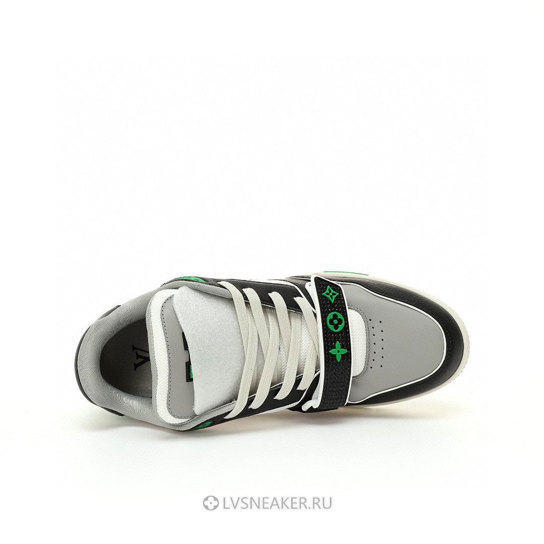 Louis Vuitton LV Trainers "Black Green Grey" 1AC50F Sneakers