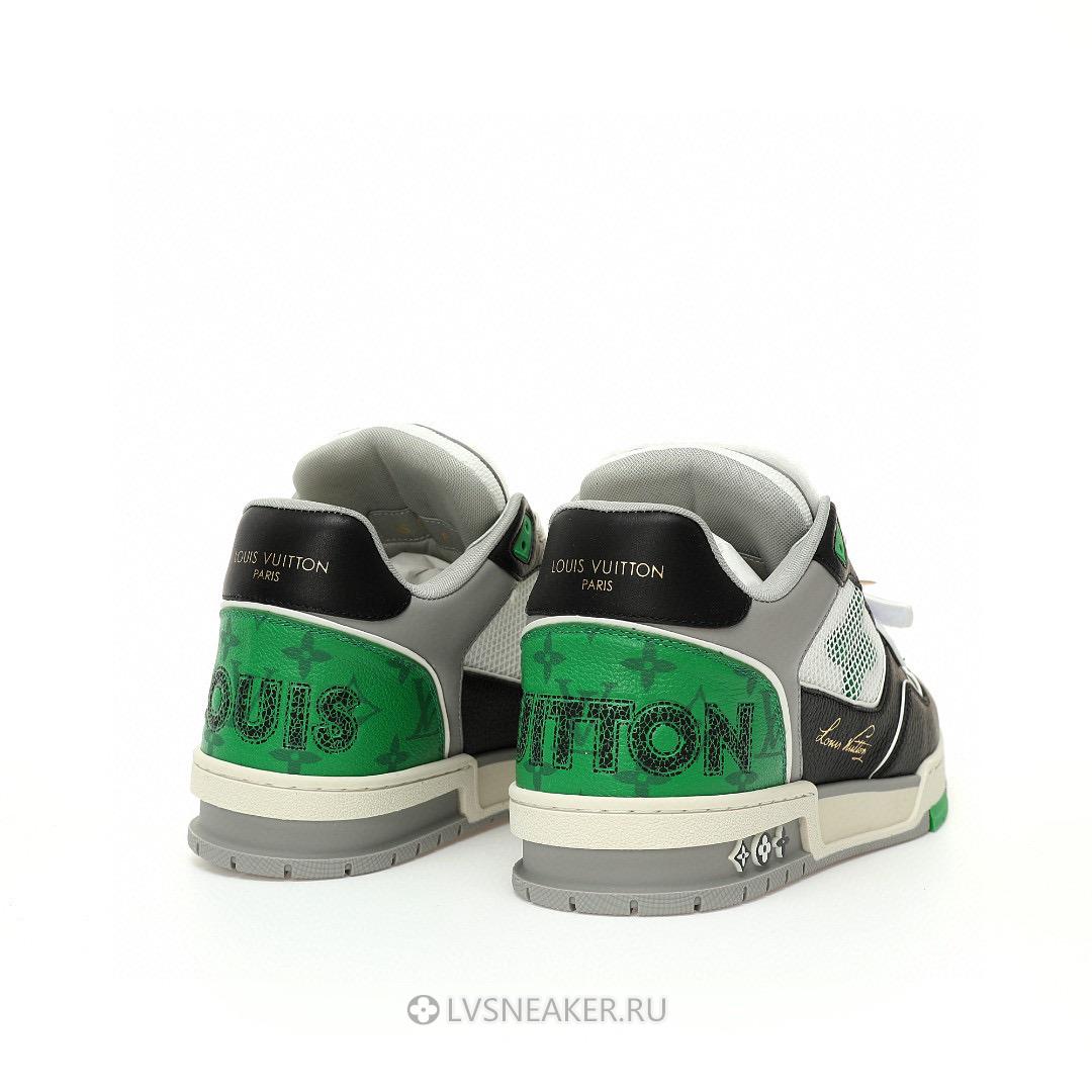 Louis Vuitton LV Trainers "Black Green Grey" 1AC50F Sneakers