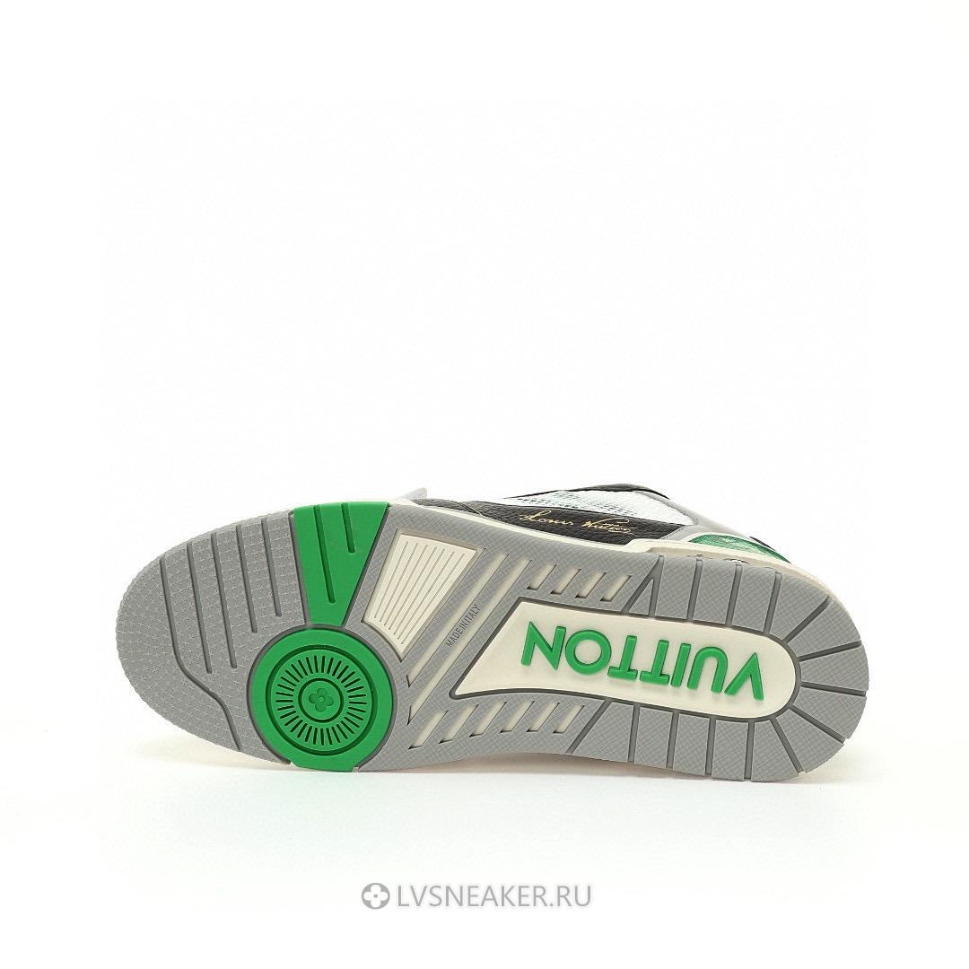 Louis Vuitton LV Trainers "Black Green Grey" 1AC50F Sneakers