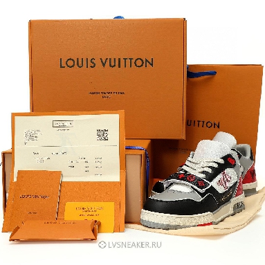 Louis Vuitton LV Trainers "Black Grey Red" 1AC4ZU Sneakers