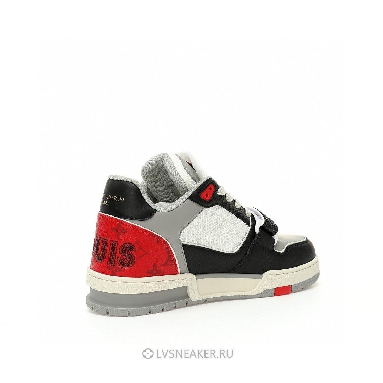 Louis Vuitton LV Trainers "Black Grey Red" 1AC4ZU Sneakers