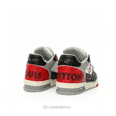 Louis Vuitton LV Trainers "Black Grey Red" 1AC4ZU Sneakers