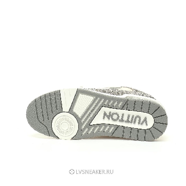 Louis Vuitton LV Trainers "Grey Cream Crystals" 1ACW3K-3 Sneakers
