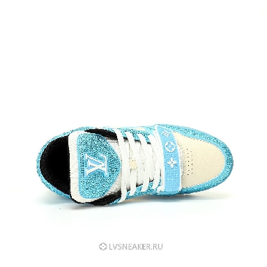 Louis Vuitton LV Trainers "Blue Cream Crystals" 1ACW3K-4 Sneakers