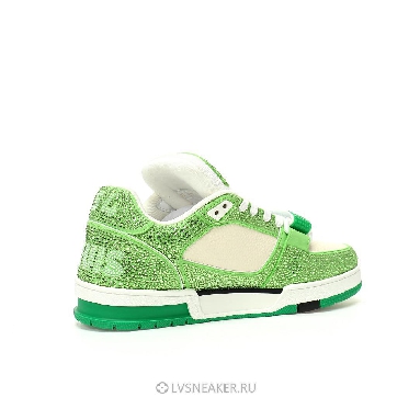 Louis Vuitton LV Trainers "Green Cream Crystals" 1ACW3K-5 Sneakers