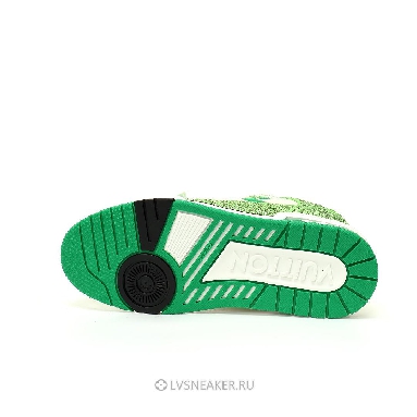 Louis Vuitton LV Trainers "Green Cream Crystals" 1ACW3K-5 Sneakers