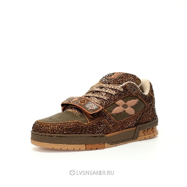 Louis Vuitton LV Trainers "Brown Crystals" 1ACW3K-6 Sneakers