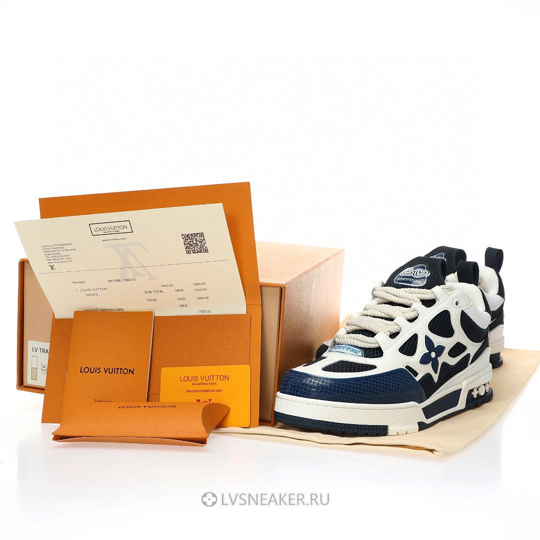Louis Vuitton LV Skate "Marine White" 1AARRL Sneakers