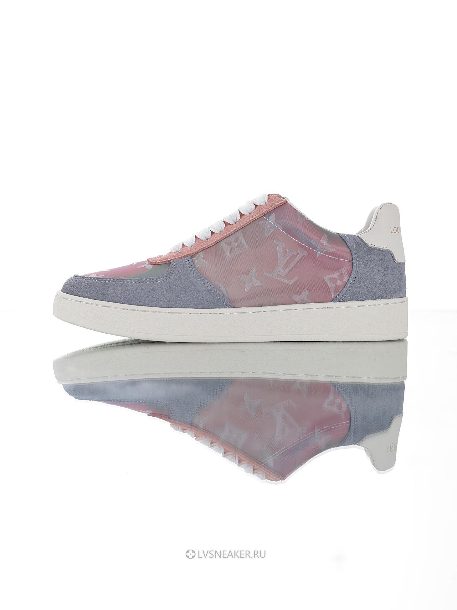Louis Vuitton LV Rivoli "Iridescent Monogram Pink Blue" 1A5HEP-2 Sneakers