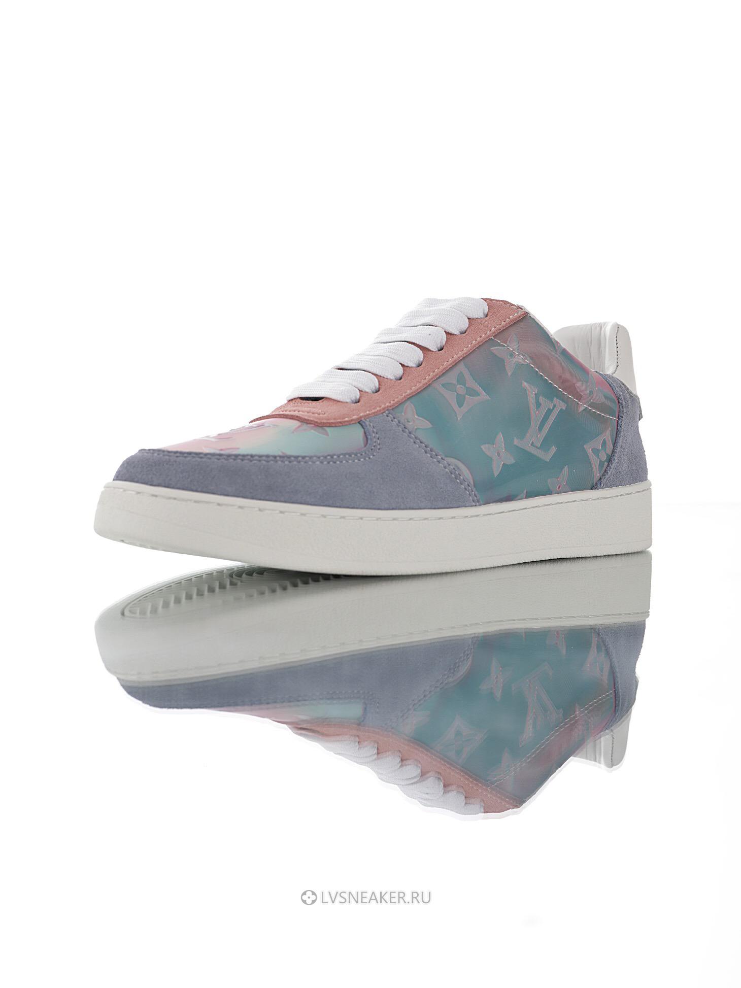 Louis Vuitton LV Rivoli "Iridescent Monogram Pink Blue" 1A5HEP-2 Sneakers