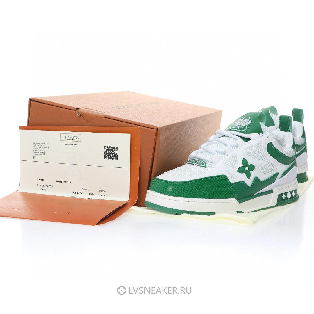 Louis Vuitton LV Skate "White Green" 1AC520-2 Sneakers