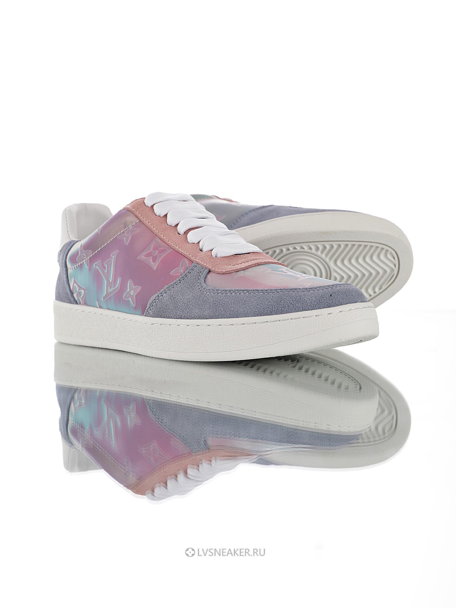 Louis Vuitton LV Rivoli "Iridescent Monogram Pink Blue" 1A5HEP-2 Sneakers