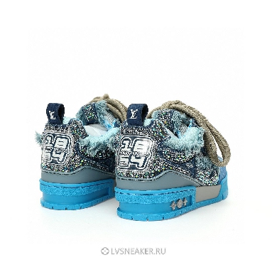 Louis Vuitton LV x Swarovski Skate "Blue Monogram" 1ABMHC Sneakers
