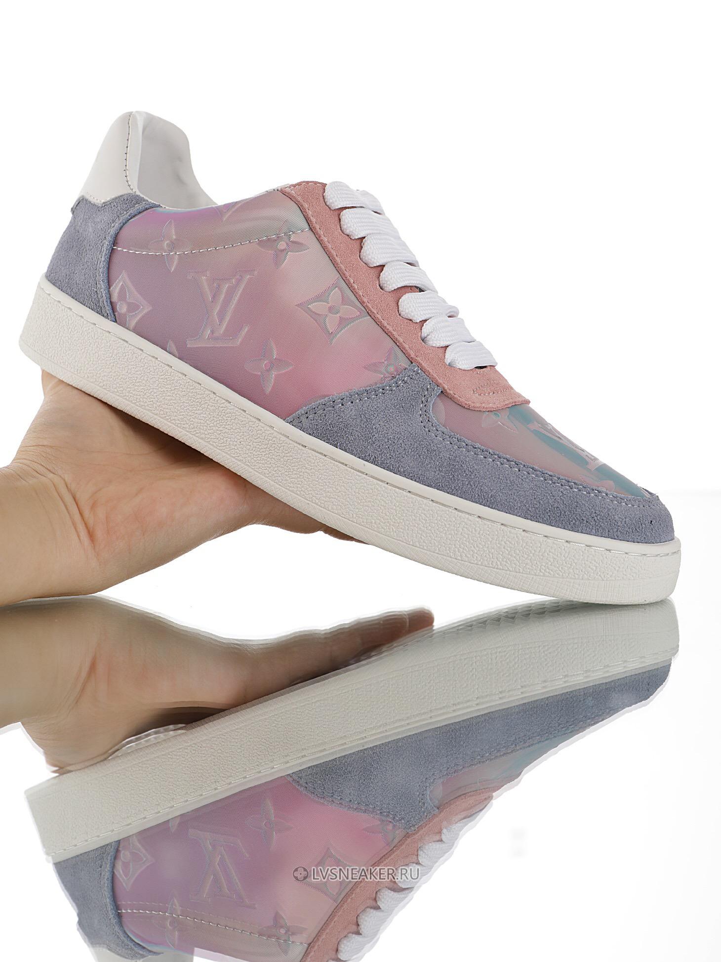 Louis Vuitton LV Rivoli "Iridescent Monogram Pink Blue" 1A5HEP-2 Sneakers