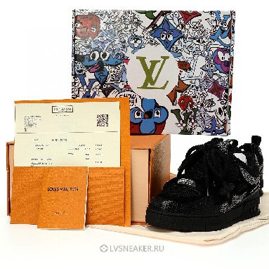 Louis Vuitton LV x Swarovski Skate "Black Monogram" 1ABMHV Sneakers