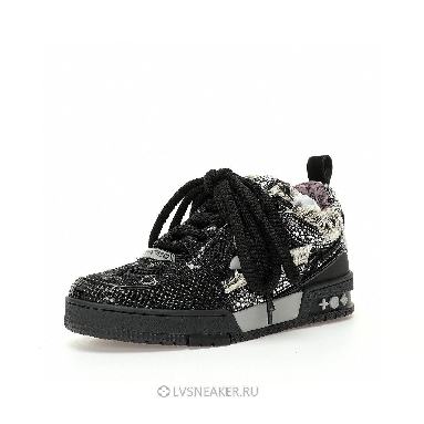 Louis Vuitton LV x Swarovski Skate "Black Monogram" 1ABMHV Sneakers