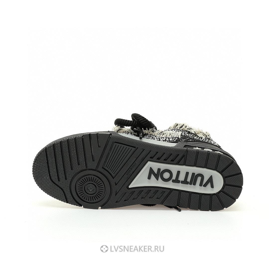 Louis Vuitton LV x Swarovski Skate "Black Monogram" 1ABMHV Sneakers