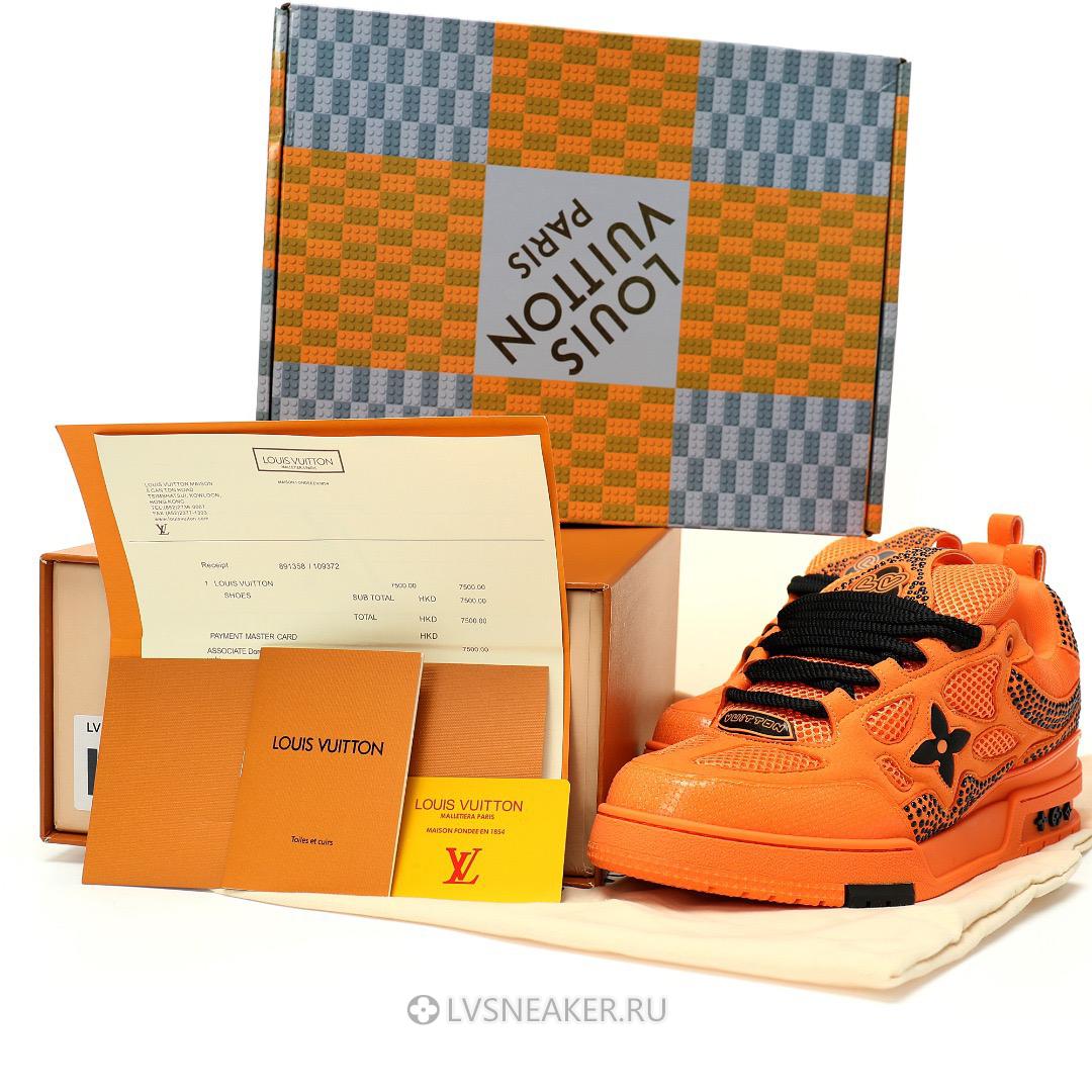 Louis Vuitton LV Skate "Orange Black" 1ACEH5 Sneakers