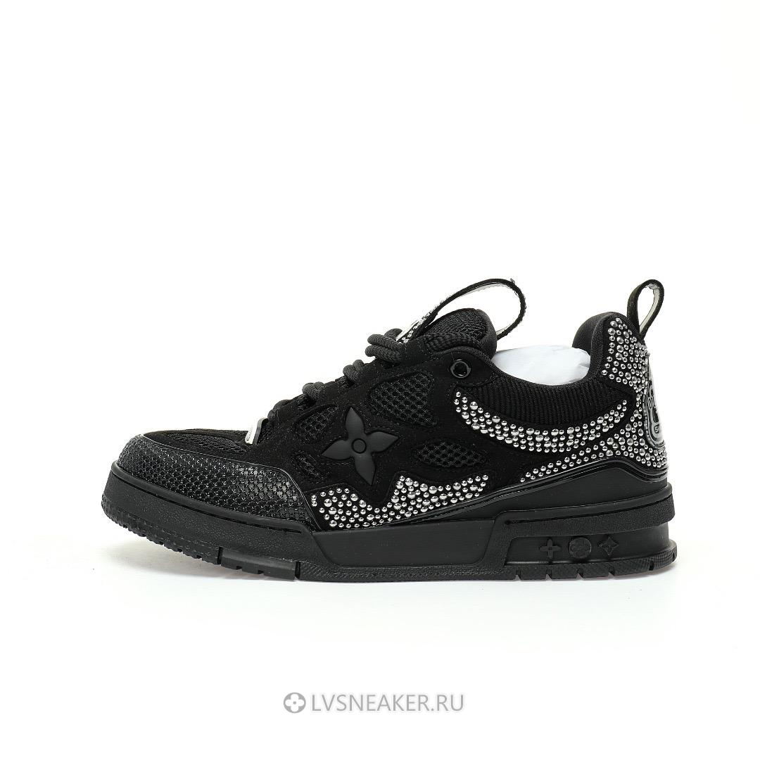 Louis Vuitton LV Skate "Black Tiny Studs" 1ACEID Sneakers