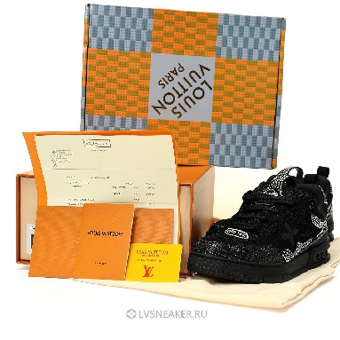 Louis Vuitton LV Skate "Black Tiny Studs" 1ACEID Sneakers