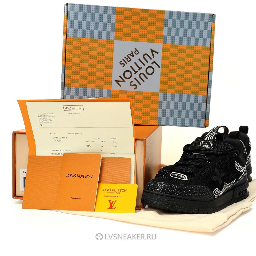 Louis Vuitton LV Skate "Black Tiny Studs" 1ACEID Sneakers