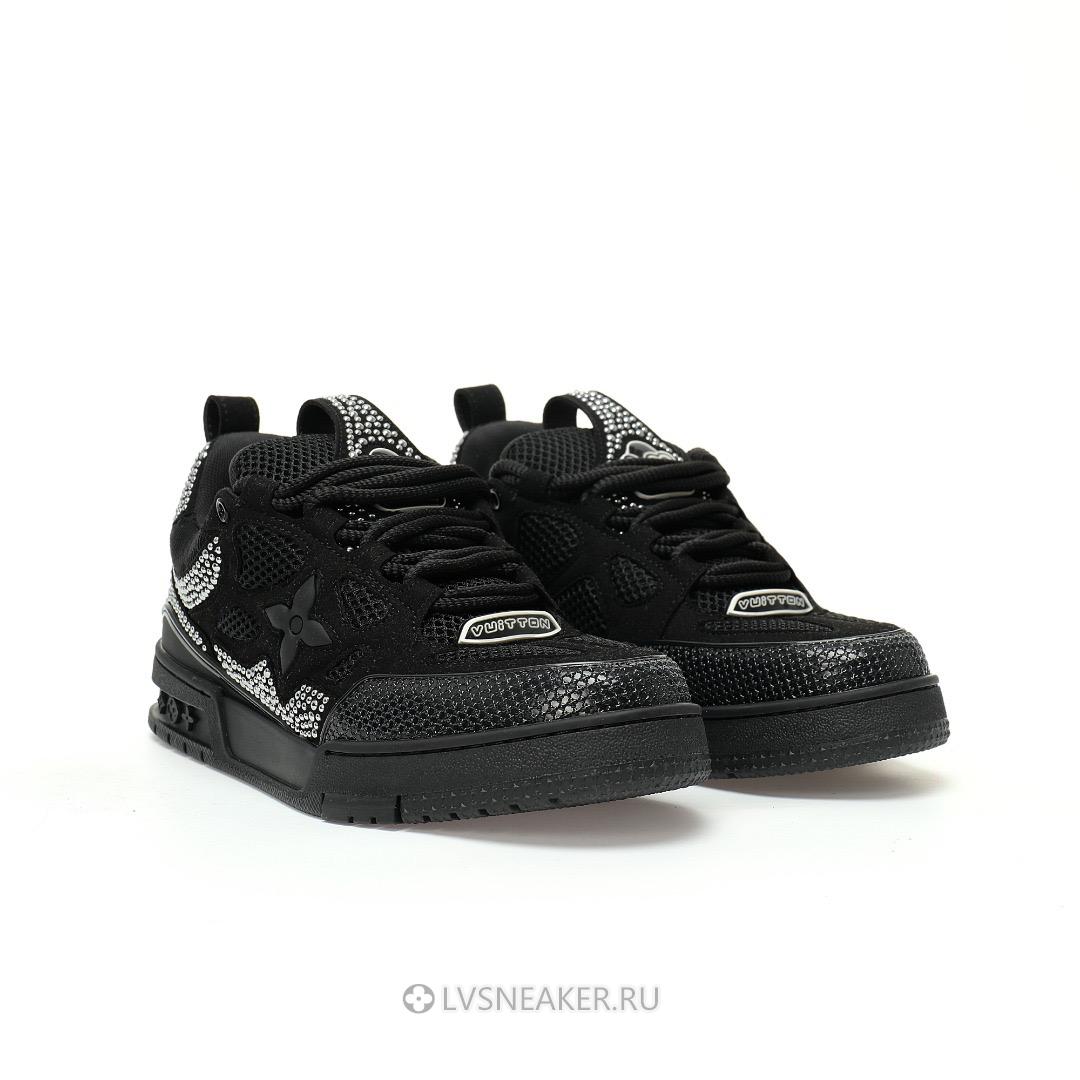 Louis Vuitton LV Skate "Black Tiny Studs" 1ACEID Sneakers