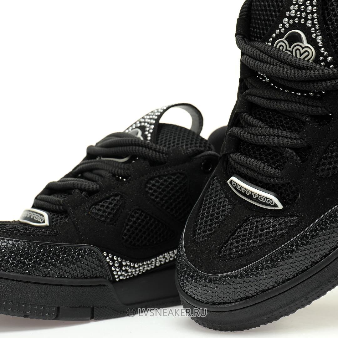 Louis Vuitton LV Skate "Black Tiny Studs" 1ACEID Sneakers