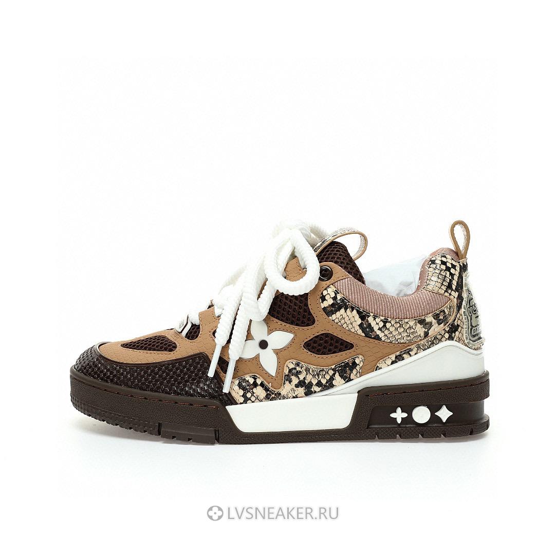 Louis Vuitton LV Skate "Brown Python" 1ABMGB Sneakers