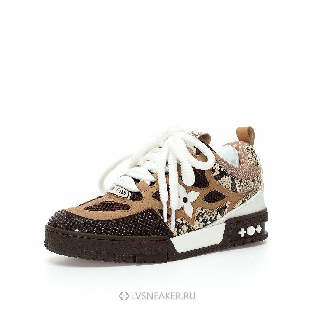 Louis Vuitton LV Skate "Brown Python" 1ABMGB Sneakers