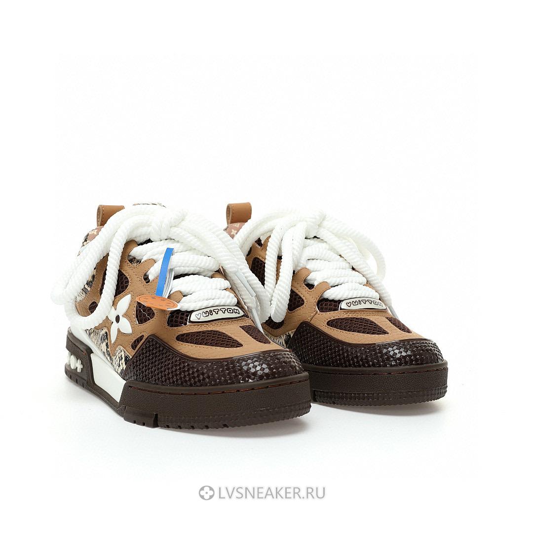 Louis Vuitton LV Skate "Brown Python" 1ABMGB Sneakers