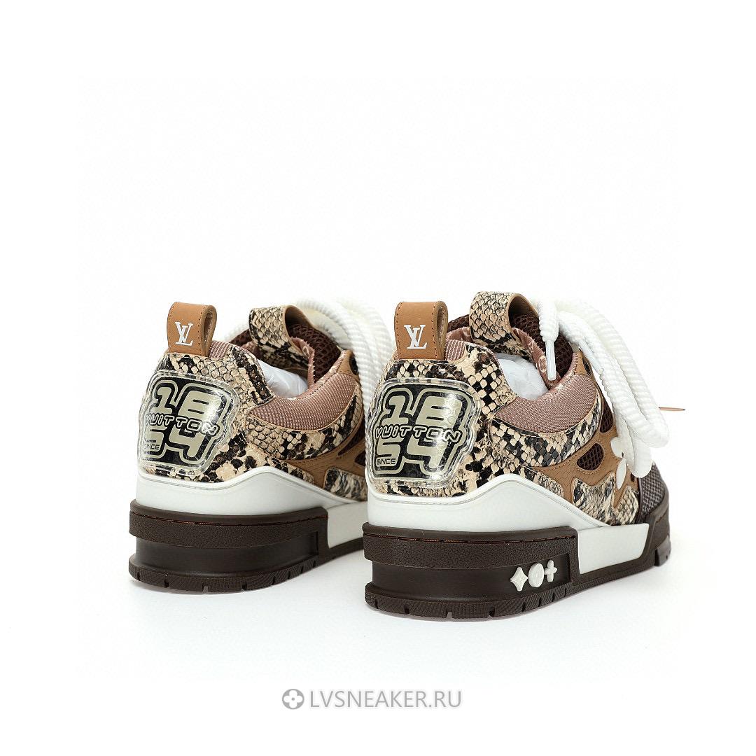 Louis Vuitton LV Skate "Brown Python" 1ABMGB Sneakers