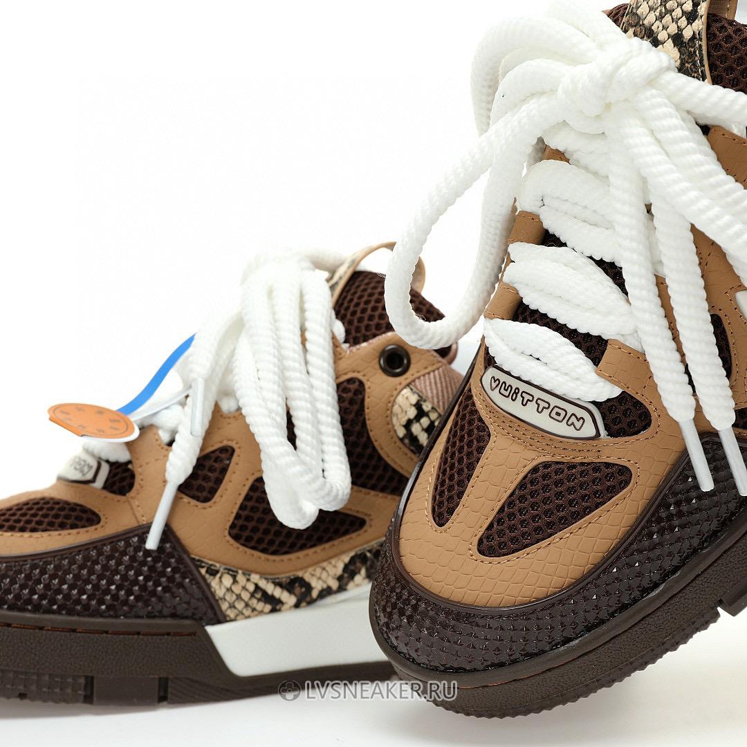 Louis Vuitton LV Skate "Brown Python" 1ABMGB Sneakers