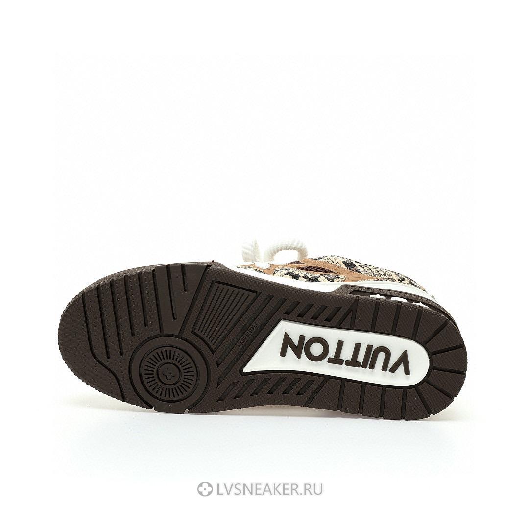 Louis Vuitton LV Skate "Brown Python" 1ABMGB Sneakers