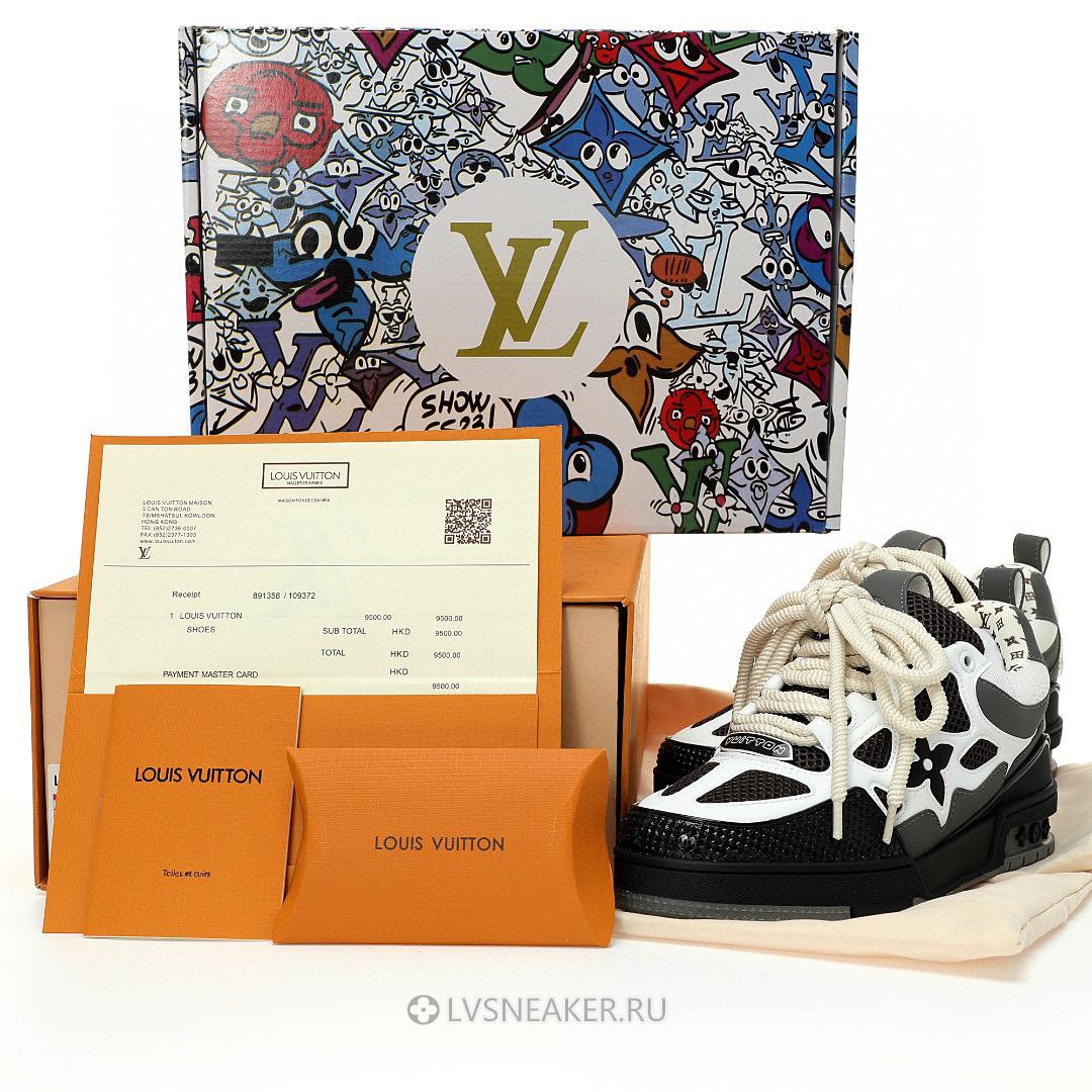 Louis Vuitton LV Skate "Grey White Black" 1AC52K Sneakers