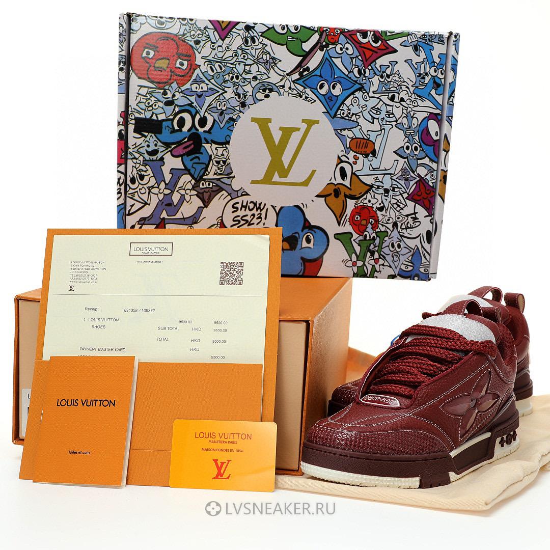 Louis Vuitton LV Skate "Bordeaux Red" 1ABZ6H Sneakers